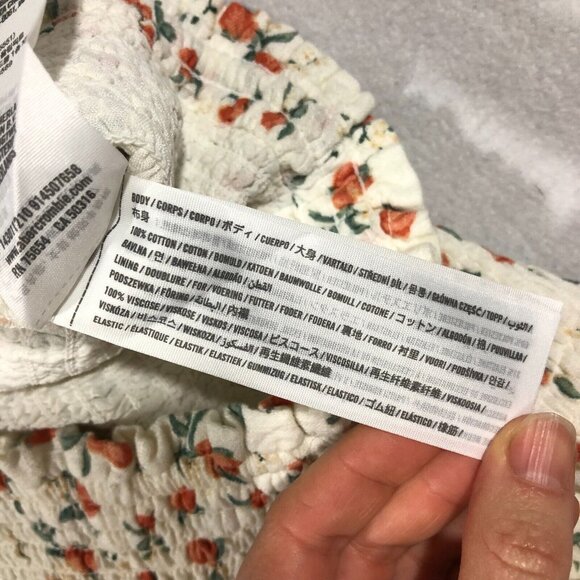 Abercrombie & Fitch Skirt Womens Medium Fruit Floral Print Mini Casual NEW $55 - Picture 9 of 10